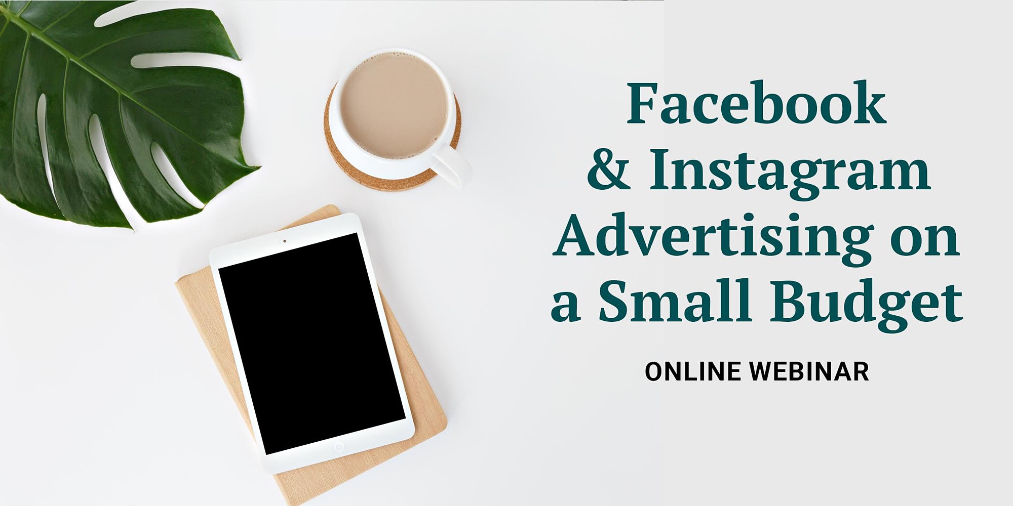 Facebook & Instagram advertising on a small budget: Online webinar